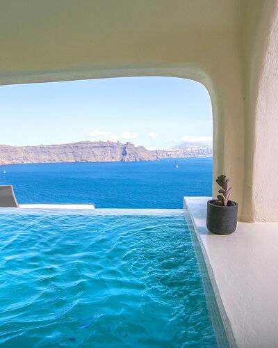 Caldera Suite: Zee, Toevlucht, Oceaan, Kust, Hotel, Zwembad, Badplaats, Villa, Badplaats, Baai