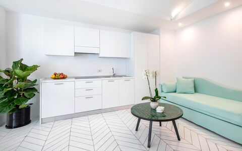 Suite Plumbago: Interieur Ontwerp, Flooring, Meubilair, Verdieping, Huis, Appartement, Kamer, Bankstel, Woonkamer, Plafond