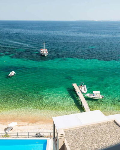 Villa Eftychia: Zee, Kust, Zwembad, Kust En Oceanic Landvormen, Toevlucht, Oceaan, Kust, Strand, Tropen, Caribbean