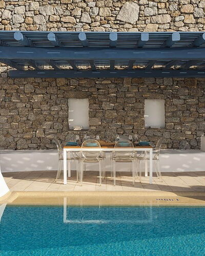 Villa Ipoliti: Samengesteld Materiaal, Schaduw, Zwembad, Kolom, Natuurlijk Materiaal, Stoel, Ontwerp, Tegel, Buitenmeubels, Pergola