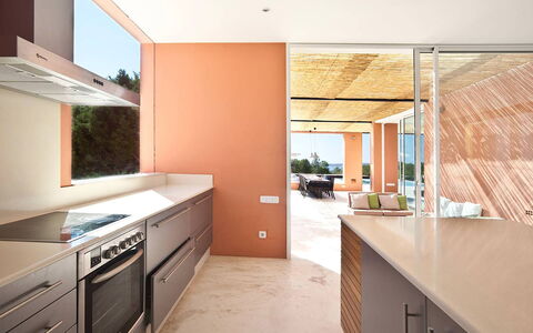 Villa Twilight: Hout, Interieur Ontwerp, Flooring, Plafond, Keuken, Verdieping, Meubilair, Countertop, Huis, Beits