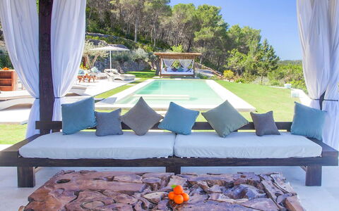 Villa Blueberry: Meubilair, Buitenmeubels, Toevlucht, Vrije Tijd, Schaduw, Zwembad, Eco Hotel, Stoel, Hotel, Natuurlijk Materiaal