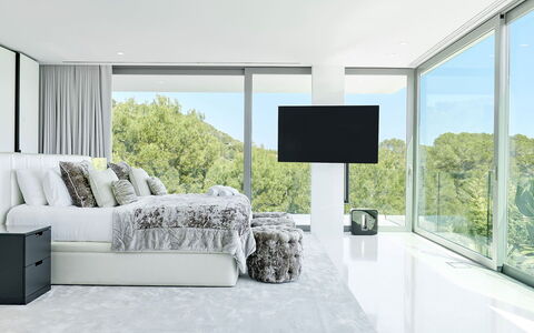 Villa Splendente: Meubilair, Interieur Ontwerp, Bed, Slaapkamer, Verdieping, Flooring, Plafond, Huis, Woonkamer, Kamer