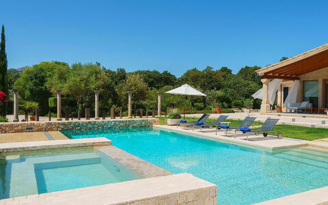 Villa Serafino: Zwembad, Toevlucht, Samengesteld Materiaal, Schaduw, Waterpartij, Eco Hotel, Landgoed, Landscaping, Tuin, Buitenmeubels