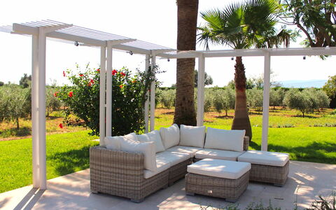 Villa Acapulco: Meubilair, Buitenmeubels, Tuin, Schaduw, Prieel, Pergola, Outdoor Structuur, Paviljoen, Kolom, Patio