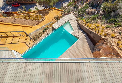 Villa Mirante: Zwembad, Toevlucht, Samengesteld Materiaal, Eco Hotel, Villa, Trap, Hotel, Badplaats, Buitenmeubels, Dek