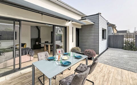 Maison du Crouzic: Schaduw, Veranda, Balkon, Hek, Leuning, Outdoor Structuur