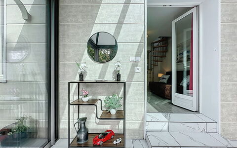 Ty Ar Mor: Interieur Ontwerp, Bloempot, Kamerplant, Glas, Trap, Ontwerp, Lichte Inrichting, Aluminium, Fietswiel