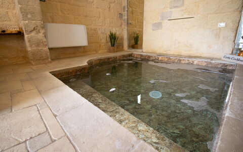 Coclea Heritage Suites: Flooring, Verdieping, Samengesteld Materiaal, Tegel, Zwembad, Loodgieterswerkinrichting, Flagstone, Hotel, Kalksteen