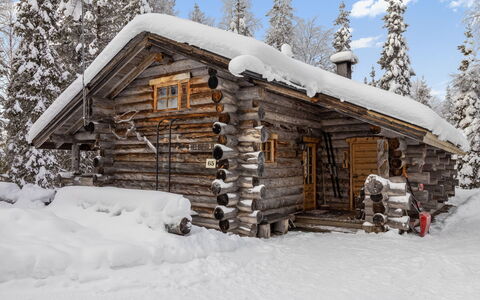 Kelovarila: Hout, Sneeuw, Winter, Verblijf, Dak, Huis, Blokhut, Freezing, Hut, Helling