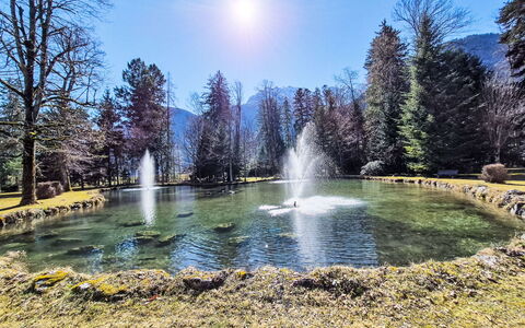Grubhof: Water, Watervoorraden, Fontein, Waterloop, Waterpartij, Tuin, Reflectie, Vijver, Lariks, Park