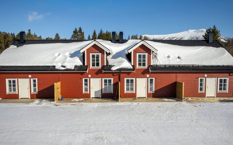 Svanhågna Gård: Hout, Verblijf, Huis, Huis, Dak, Siding, Winter, Sneeuw, Freezing, Helling