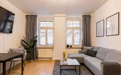 Scandinavian Business Apartment: Meubilair, Interieur Ontwerp, Flooring, Bankstel, Verdieping, Hout, Woonkamer, Kamer, Houten Vloer, Appartement
