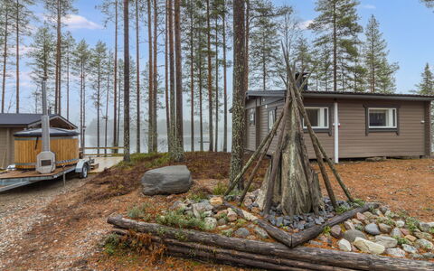 Lystikämän Helmi: Hout, Verblijf, Blokhut, Lariks, Bos, Schuur, Garden Gebouwen, Hut