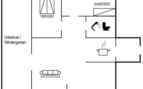 Niels - 1.3Km from the Sea: Struik, Huis, Verblijf, Groundcover, Tuin, Garden Gebouwen, Siding, Landgoed, Gazon, Werf