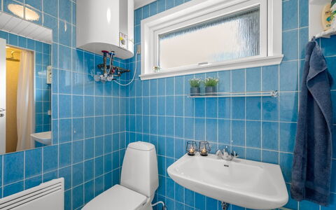 Ascan - 300M to the Fjord: Badkamer, Loodgieterswerkinrichting, Wastafel In De Badkamer, Wastafel, Wc Bril, Toilet, Interieur Ontwerp, Flooring, Verdieping, Kraan
