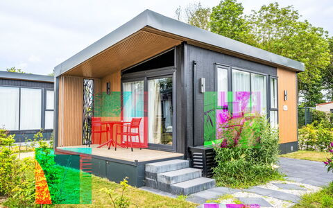 Hotel Chalet: Garden Gebouwen, Schuur, Tuin, Werf, Ontwerp, Outdoor Structuur, Backyard, Blokhut