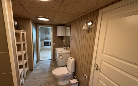 Brunetta - 200M to the Fjord: Flooring, Hout, Verdieping, Interieur Ontwerp, Loodgieterswerkinrichting, Kamer, Plafond, Loodgieter, Wastafel, Badkamer