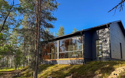 Saariselän Aavahelmi C: Hout, Huis, Verblijf, Hardwood, Plafond, Beits, Natuurlijk Materiaal, Blokhut, Plank, Siding