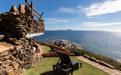 Villa Boi: Blauw, Zwemwater, Kust, Zee, Kust En Oceanic Landvormen,  Felsen\, Horizon, Landschap, Oceaan, Kust