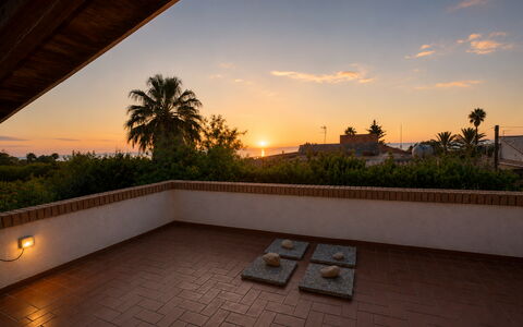 Villa Lina: Zonlicht, Schemer, Schaduw, Avond, Eco Hotel, Landscaping, Hacienda, Gang, Balkon
