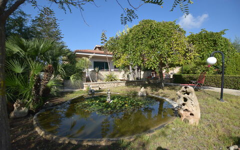 Villa Lina: Boom, Struik, Tuin, Landscaping, Waterpartij, Landgoed, Hacienda, Schaduw, Backyard