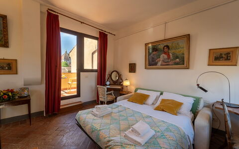 Casa dello Scrittore: Muur, Appartement, Fotolijst, Kamerplant, Beits, Hotel, Slaapkamer, Bed