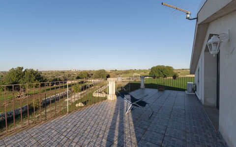 Villa Costa: Lucht, Samengesteld Materiaal, Hek, Schaduw, Leuning, Home Schermen