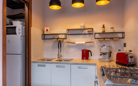 Terrazza sulla Luna, Casciana Terme: Toestel Van De Keuken, Keuken, Major Appliance, Interieur Ontwerp, Countertop, Meubilair, Huishoudapparatuur, Cabinetry, Small Appliance, Flooring