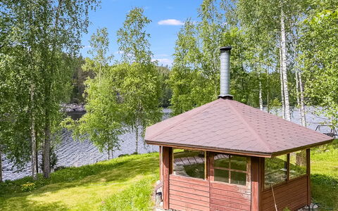 Villa Kaidanjylhä: Hout, Dak, Prieel, Paviljoen, Outdoor Structuur, Verblijf, Garden Gebouwen, Schuur, Blokhut, Hut