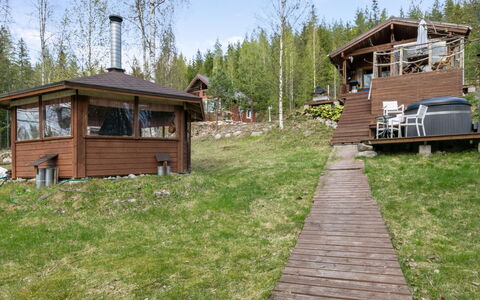 Villa Kaidanjylhä: Boom, Bank, Verblijf, Landelijk Gebied, Meer, Reflectie, Reservoir, Vijver