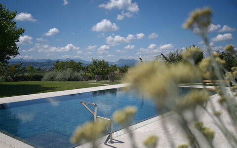 Villa Mulberry Garden - Esclusiva con Piscina Priv: Blauw, Zwembad, Reflectie, Reflecting Pool, Buitenmeubels, Schaduw