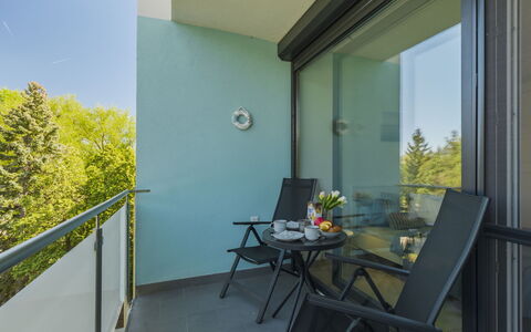 Gárdonyi Garden: Appartement, Glas, Balkon, Stoel, Eco Hotel, Hotel