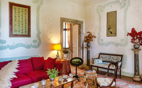 Villa Veneta - Historic Villa in the Prosecco Hill: Meubilair, Interieur Ontwerp, Muur, Flooring, Hout, Verdieping, Plafond, Verlichting, Kamer, Woonkamer