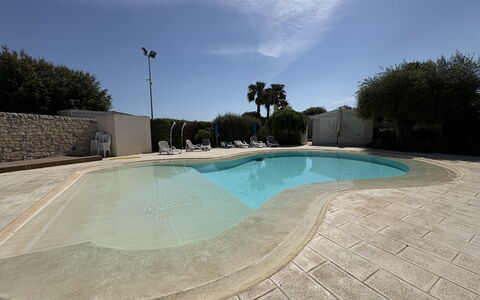Villa Monaco: Zwembad, Samengesteld Materiaal, Beton, Waterpartij, Schaduw, Toevlucht, Landscaping, Tegel, Flagstone