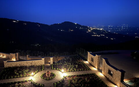 Villa Maddalena alla Guglielmesca: Nacht, Landschap, Middernacht, Beveiliging Verlichting, Landschap Verlichting, Schemer, Avond, Gang