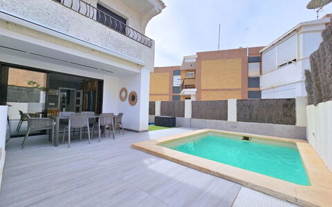 Sweet Home Cabo de Palos: Woongebied, Architectuur, Huis, Verdieping, Flooring, Samengesteld Materiaal, Appartement, Zwembad, Landgoed, Tegel