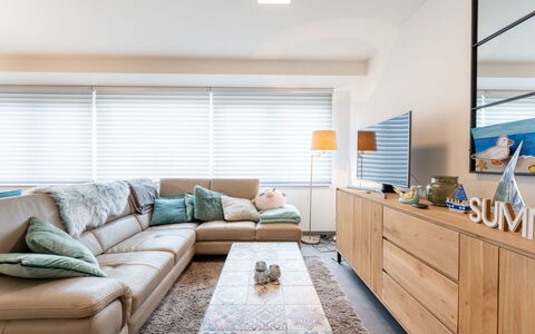 Cosy @ Sea: Meubilair, Interieur Ontwerp, Bankstel, Flooring, Verdieping, Hout, Woonkamer, Plafond, Appartement, Huis