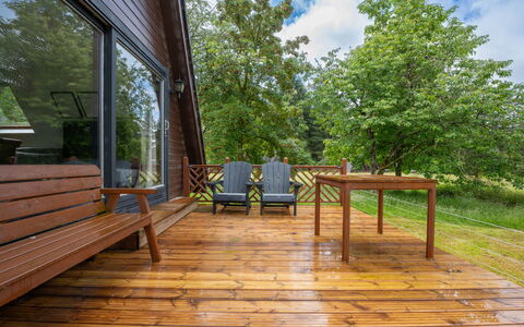Loch Oich View (Lodge 6): Houten Vloer, Hout, Hardwood, Plank, Dek, Beits, Veranda, Verblijf, Boardwalk, Natuurlijk Materiaal