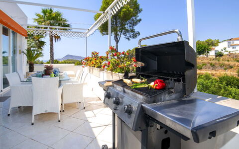 Castillo: Barbecue, Voedsel, Paraplu, Toevlucht, Stoel, Koken