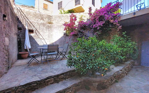 Casa Memmi Mouriès: Muur, Bloempot, Trap, Kamerplant, Flagstone, Binnenplaats, Balkon, Cobblestone
