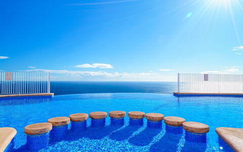 Vista Mar: Blauw, Zee, Zwembad, Oceaan, Vrije Tijd, Balkon, Toevlucht, Vakantie, Hotel, Hek
