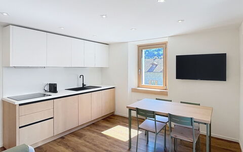 Ca' Alma Dolomia: Flooring, Interieur Ontwerp, Verdieping, Hout, Meubilair, Houten Vloer, Plafond, Keuken, Kamer, Countertop