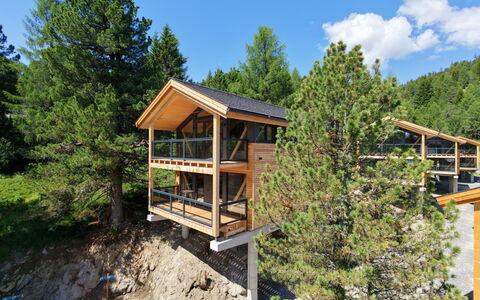02 Nth051 18B Sup Chalet mit Sauna und Hot Tub 2 e: Hout, Verblijf, Blokhut, Timmerhout, Hardwood, Outdoor Structuur, Lariks, Balkon