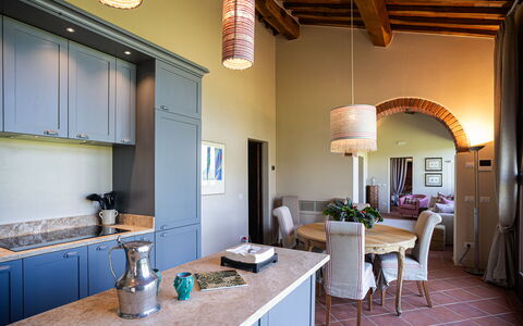Casa Faraona: Meubilair, Interieur Ontwerp, Plafond, Flooring, Keuken, Verlichting, Stoel, Cabinetry, Verdieping, Countertop