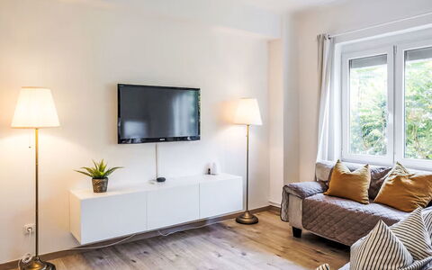 Prague Castle Oasis: Meubilair, Interieur Ontwerp, Televisie, Flooring, Hout, Bankstel, Woonkamer, Televisietoestel, Elektronisch Apparaat, Kamer