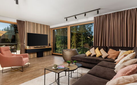 Valera Vita Forest: Meubilair, Interieur Ontwerp, Bankstel, Flooring, Verdieping, Woonkamer, Huis, Hout, Plafond, Kamer