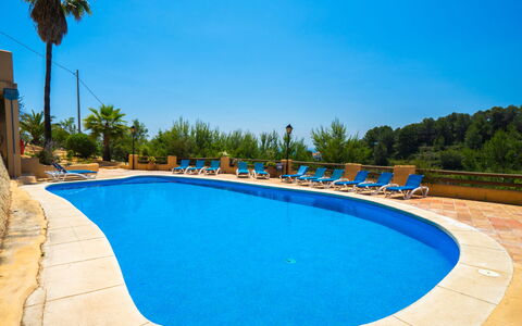 Sol Moraira: Blauw, Buitenmeubels, Zwembad, Toevlucht, Vrije Tijd, Hotel, Ligstoel, Badplaats