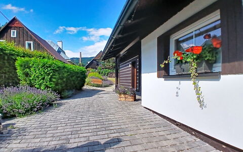 Cerny Dul 400: Huis, Struik, Architectuur, Huis, Verblijf, Groundcover, Tuin, Flagstone, Deur