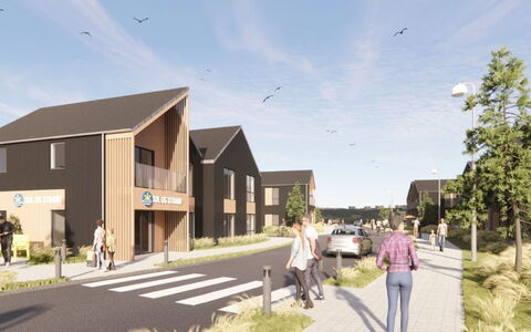 Thormund - 400M from the Sea: Woongebied, Buurt, Menselijke Nederzetting, Voorstad, Oprit, Parking, Vogelperspectief